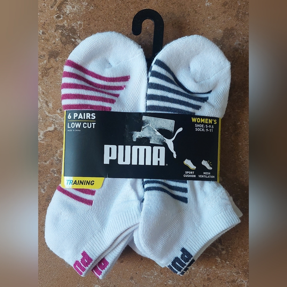 Puma socks: 6 pairs NWT